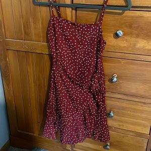 Princess Polly Caesura Mini Dress Wine